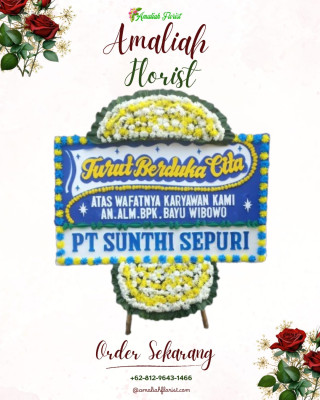 Papan Bunga Duka di Katapang