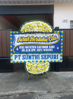 Papan Bunga Duka di Katapang